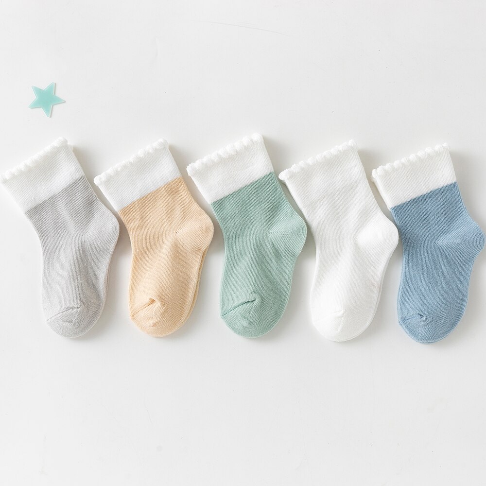 5 Paare/los 0-2Y Baby Socken Sommer Baumwolle 3D Karikatur Ebene freundlicher Socken Mädchen Gittergewebe Nette Neugeborene Junge Kleinkind Socken Baby: 12-24M(M)