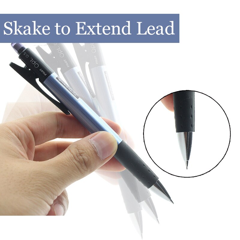 Riste! Pilot opt shaker mekanisk blyant 0.5 mm komfortgrep skoleartikler student kawaii brevpapir hopp -20r