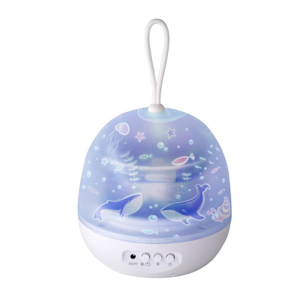 Led Night Light Projector Star Moon Sky Roterende Batterij Operated Bedlampje Voor Kinderen Kids Baby Slaapkamer Nursery: Default Title