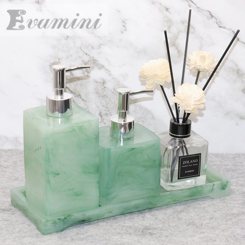 Luxe Groene Badkamer Accessoires Set Wc Tissue Box Handdesinfecterend Fles Zeepdispenser Toilet Decoratie Opslag Lade Om