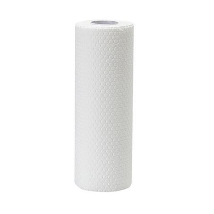 Papel de cocina suave y fuerte, paños de limpieza desechables, húmedo y seco de doble uso, elimina el aceite para el baño y la cocina: White