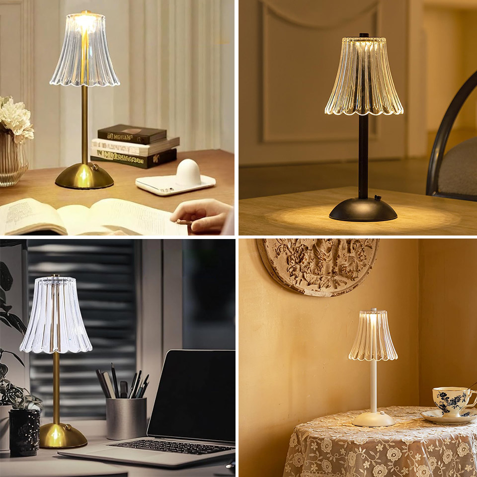 LED Tisch Lampen berühren Sensor Schreibtisch Nachtlicht USB Aufladbare Tragbare Schlafzimmer Nachtlicht Lesen Lampen Dekor Licht