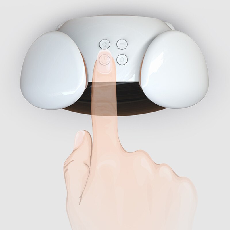 Pressesensor ledet klokkelys fargerikt nattlys ladbart 2000 mah nattlampe barnesoverom deside lampe alarm nattlys