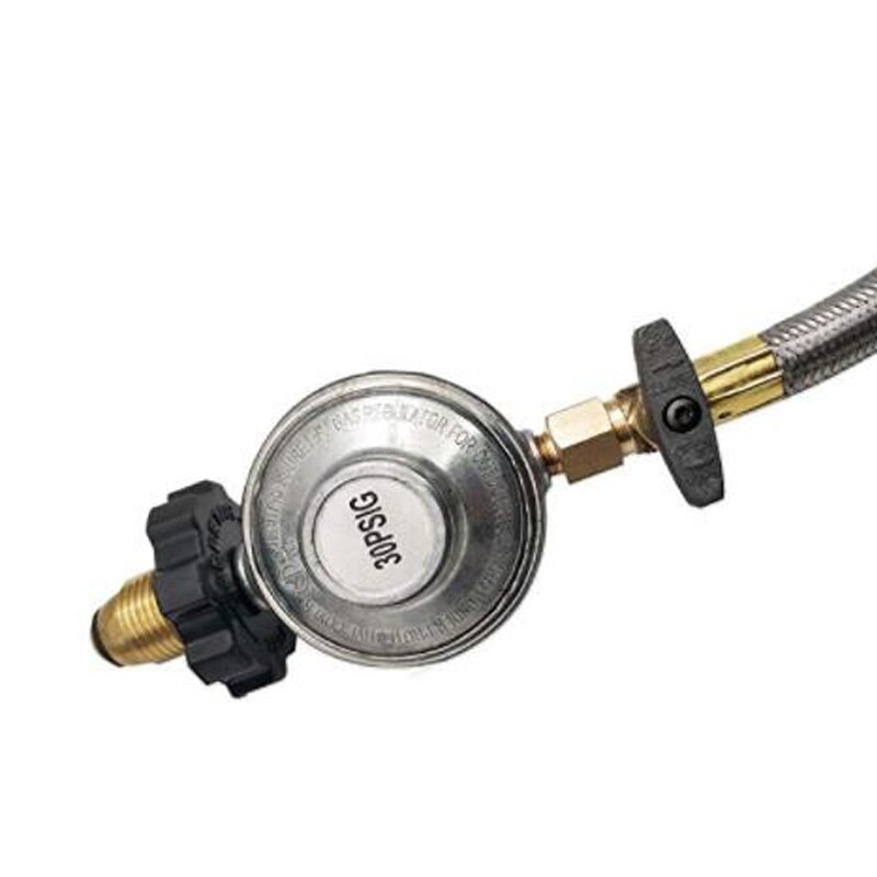 4 ft højtryks gaspejs udskiftningsdele pol type 30 psi propan regulator med reguleringsventil