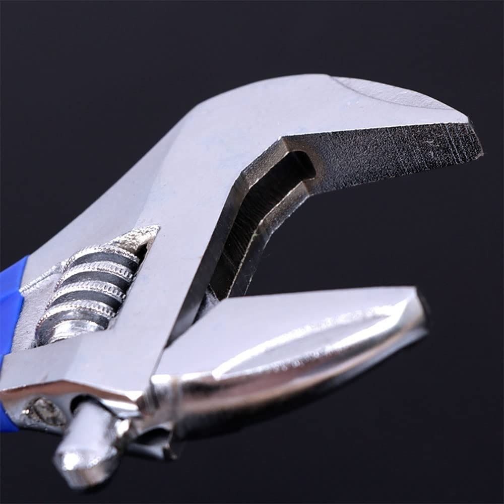 Ergonomic Adjustable Wrench Multi-Function Extra Wide Jaw Universal Spanner Large Opening Lightweight