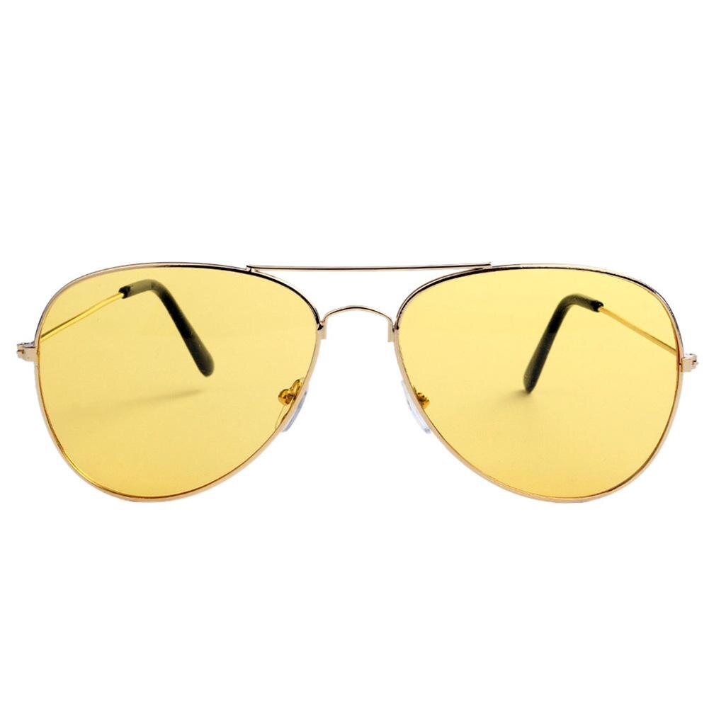 Gafas de sol antideslumbrantes para conductores de coche, lentes de visión nocturna de aleación de cobre, gafas polarizadas para conducir, accesorios para automóviles: Dorado