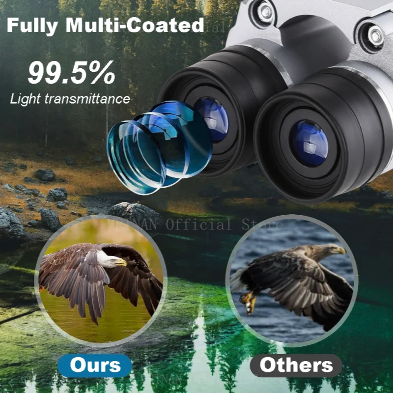 50000m Powerful Binoculars Automatic Focusing Telescope HD High-magnification Low-light Portable Outdoor Binoculars
