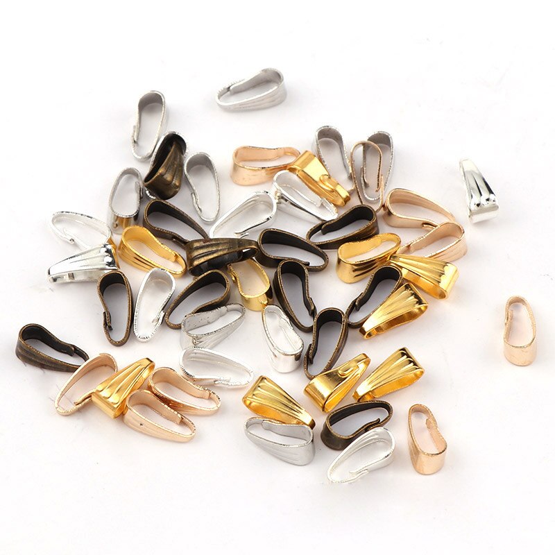 200 Teile/satz Streifen Oval Schnalle Anhänger Schnalle Halskette Anschluss Schnalle DIY Schmuck Material Halskette Ketten für Jewlery Herstellung