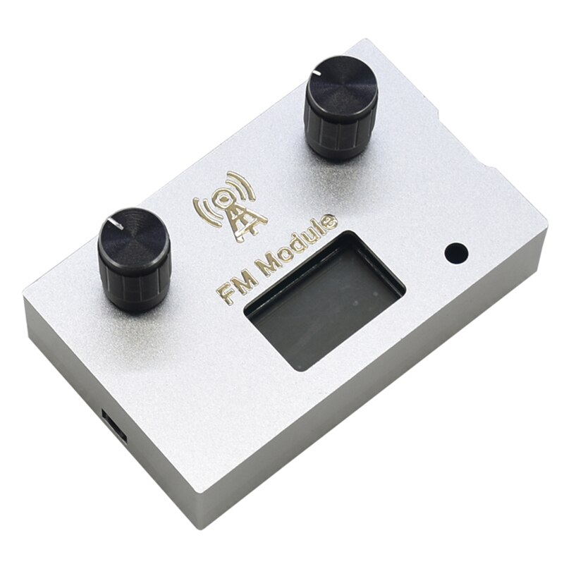 DSP & PLL Digital Stereo FM Radio Receiver Module 87-108MHz with Armor Aluminum Metal Case