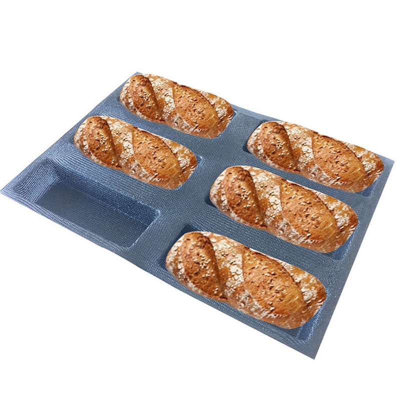 Guldbagning perforerede silikone firkantede brødforme non-stick bagepladeark silikoneform til brødform