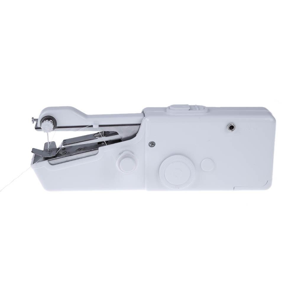 Mini Portable Hand Sewing Machine Quick Handy Stitch Sew Needlework Cordless Clothes Fabrics Household Holding Stitch Machine: Sewing Machine