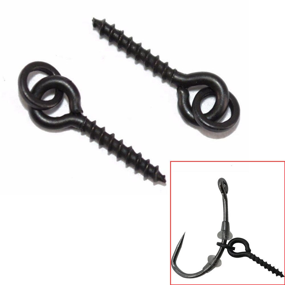 50Pcs Aas Schroeven Staal Karper Vissen Boilie Bait Schroeven Aas Gereedschappen Vishaak Stoper Voor Fishing Tackle Terminal