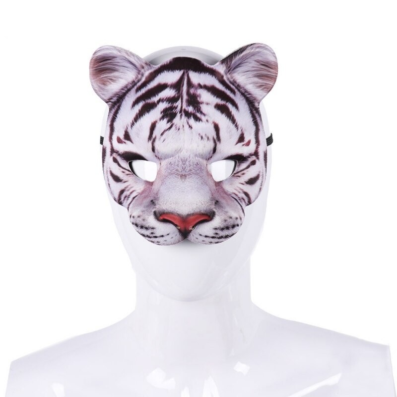Halloween 3D Tiger White Tigers Mask Party Cosplay Masks Horror Tigers Masque Halloween Party Decoration Accessories