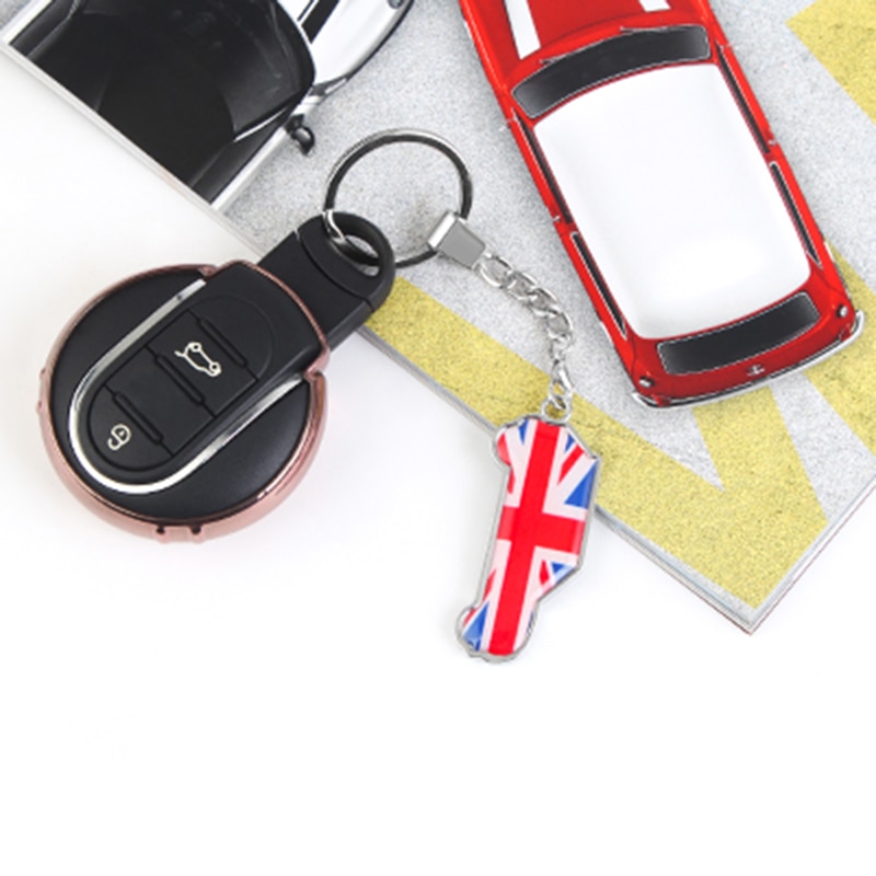 Bilnyckelring nyckelring till mini cooper jcw one s  r50 r52 r53 r55 r56 r60 r61 f54 f55 f56 f57 f60 countryman biltillbehör