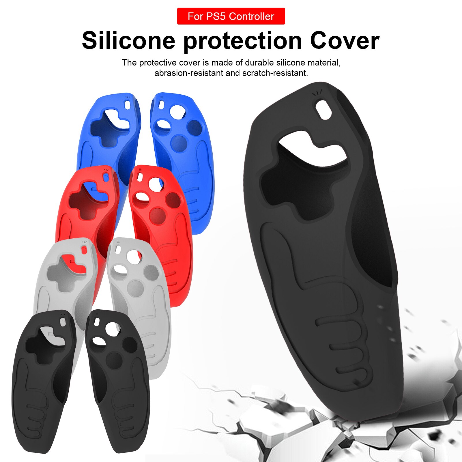 Siliconen Case Voor PS5 Controller Grip Siliconen Cover Antislip Beschermhoes Voor PS5 Controller
