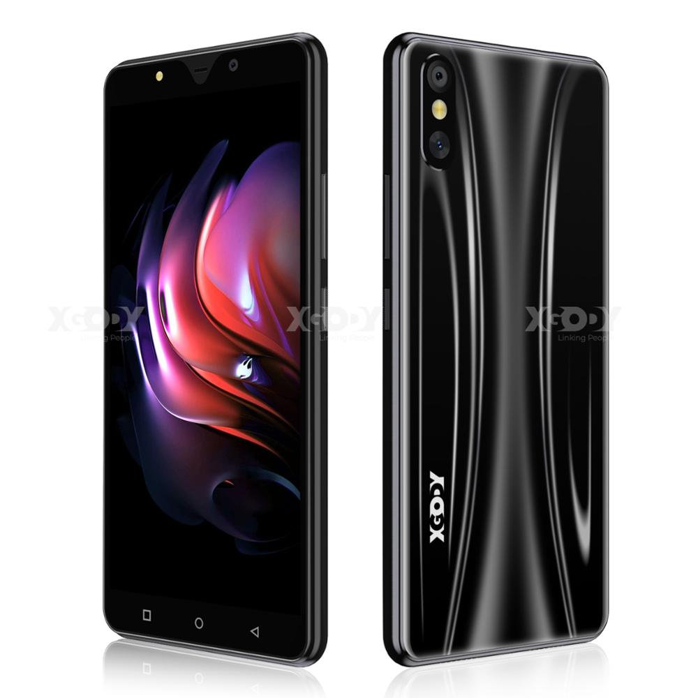 XGODY S20LITE 3G Smartphone 1GB RAM 8GB ROM 5.5" Mobile Phone Android 10 .0 Full Screen Quad Core 5MP Camera GPS Phone celular: Add 16GB SD Card / Black