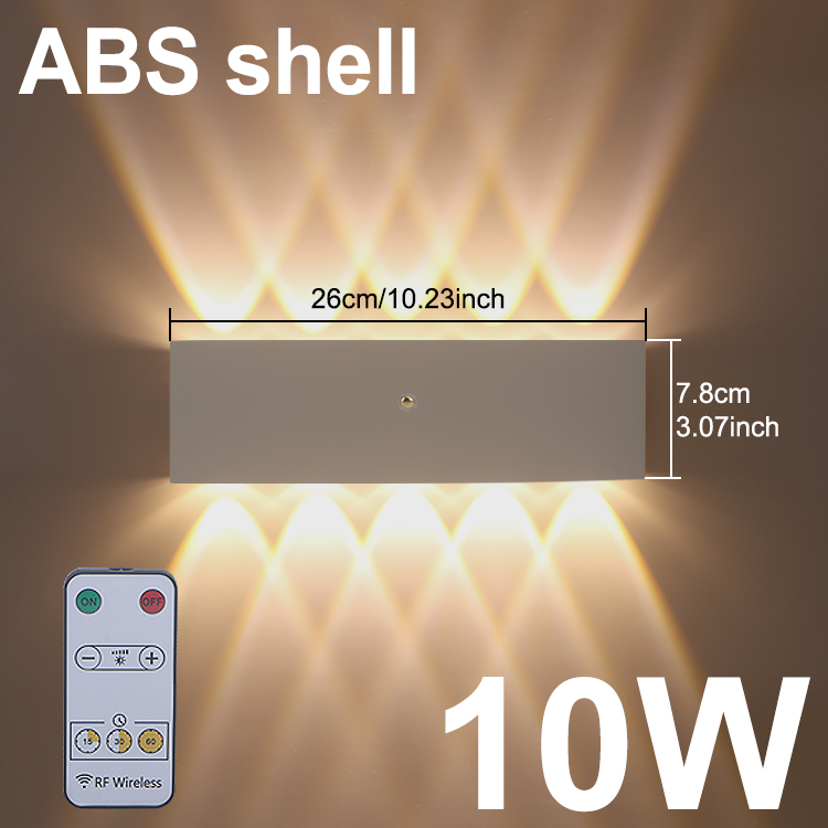 Mur LED lampe murale intérieure haut et bas lumière chambre salon escaliers éclairage charge sans câble enfichable: 5000k / WHITE