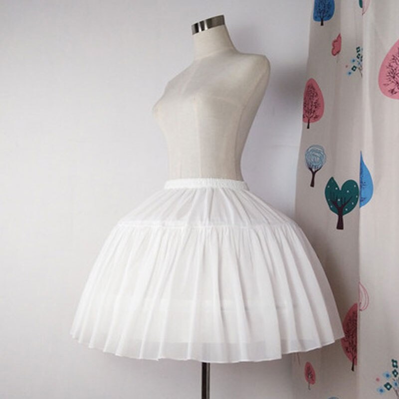 Cosplay Short Dress Half Slips Ball Gown Ballet Petticoat Fishbone Skirt Support Bones Petticoat Lolita Underskirt Adjustable