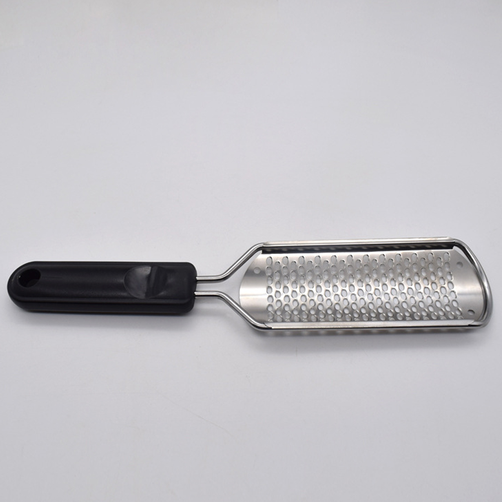 Râpe à pied, lime de pédicure, brosse en acier inoxydable, épurateur de talon, callosités, dissolvant de peau morte, exfoliant, outil de soins des pieds, 1 pièce