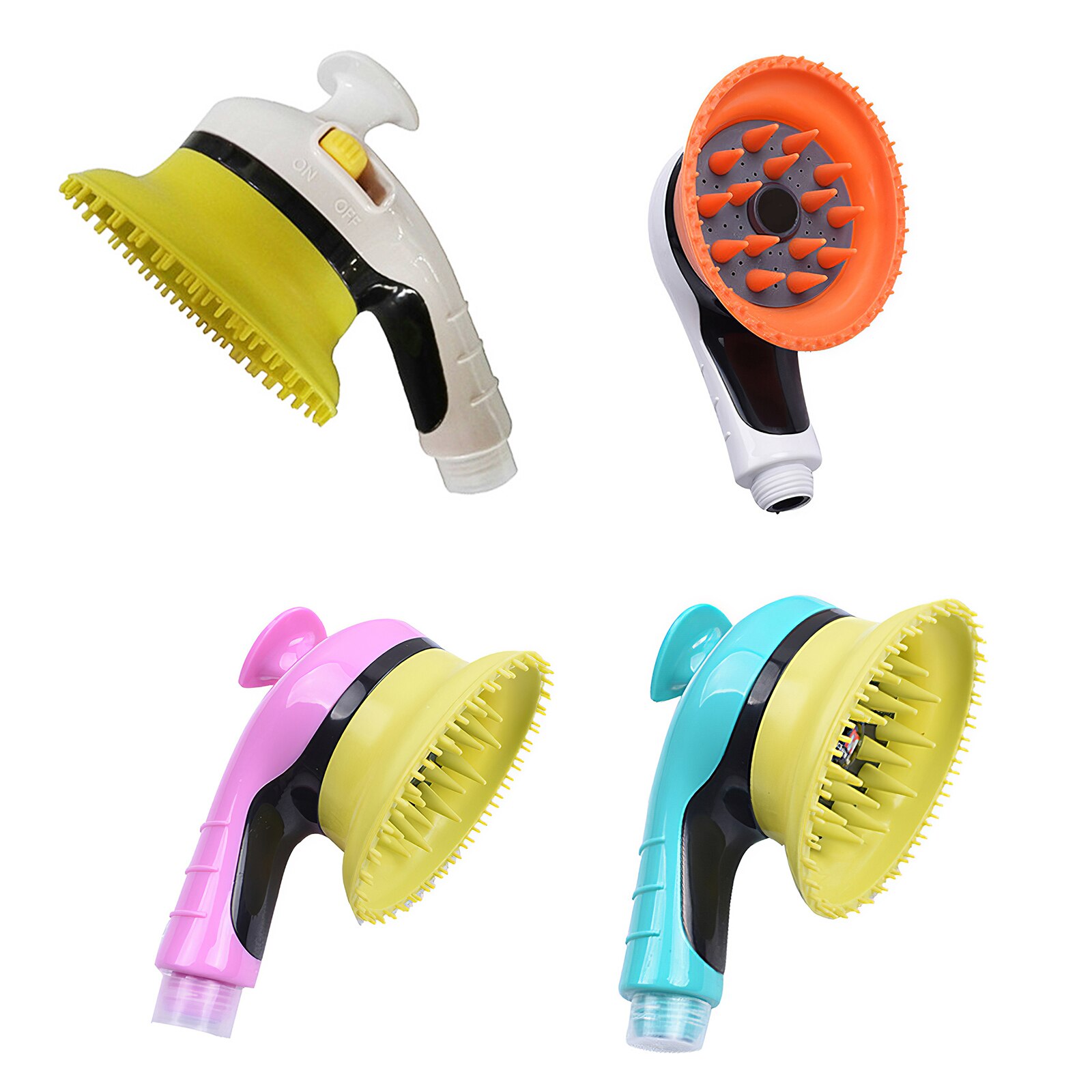 Hond Bad Sproeier Puppy Honden Katten Wassen Grooming Bathing Massage Borstel Handheld Douche Sproeier Grooming Gereedschap