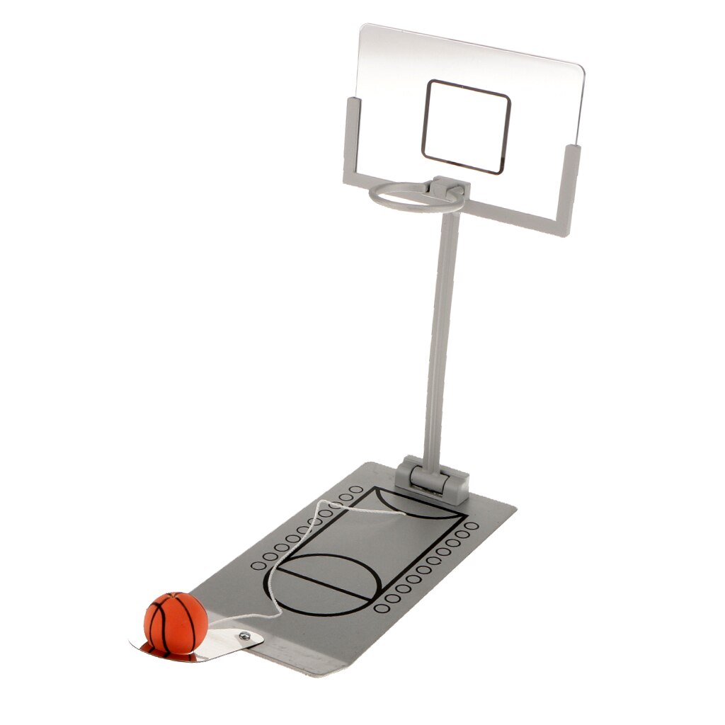 Metal bordplade foldbar miniature basketball spil børn legetøj fødselsdag