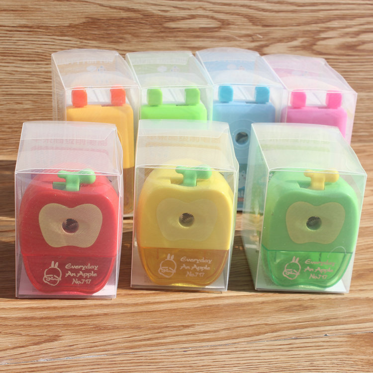 Apple Pencil Sharpener Student Manual Pencil Sharpener Cartoon Cute Pencil Sharpener Stationery Mechanical 3 Years Old