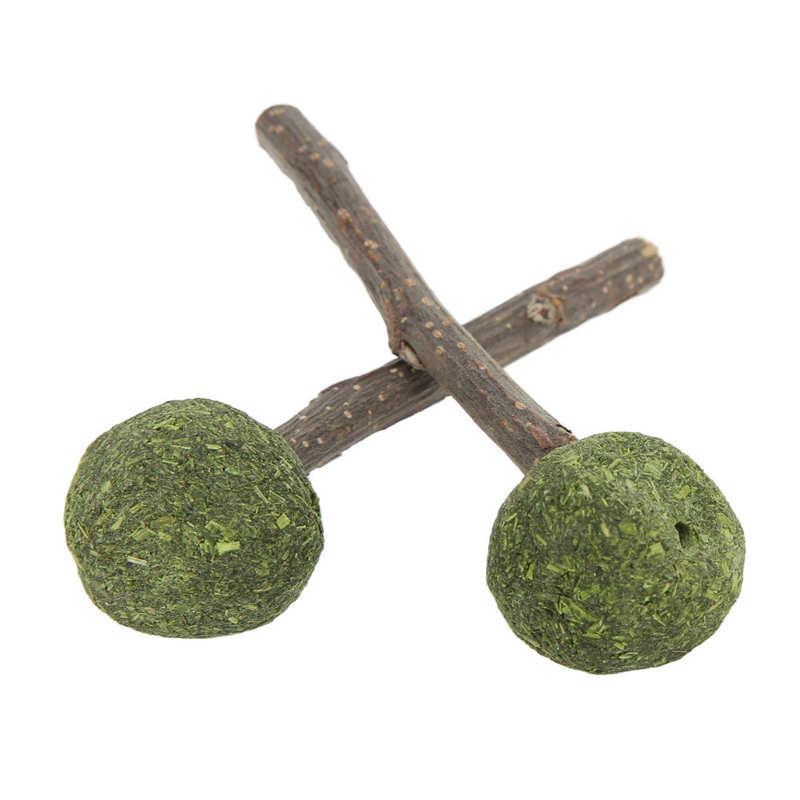 Rabbit Chewing Sticks Safe Pet Grass Ball Sticks for Squirrels for