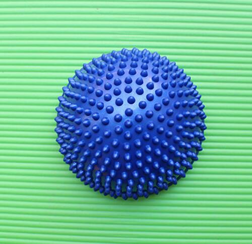 Yoga Ball PVC Inflatable Massage Point Half Fit Ball Balance Trainer Stabilizer Pilates Fitness Balancing Ball: Blue