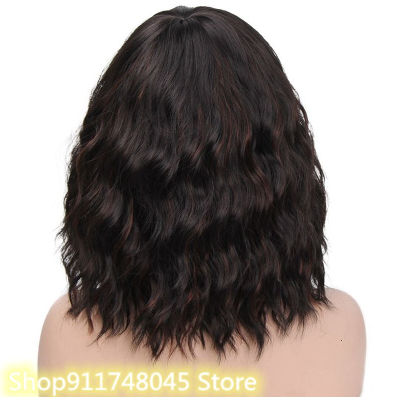 Peluca De Pelo Rizado Bob Pelo Corto Sint tico Co Grandado peluca-de-pelo-rizado-bob-pelo-corto-sint-tico-co-grandado
