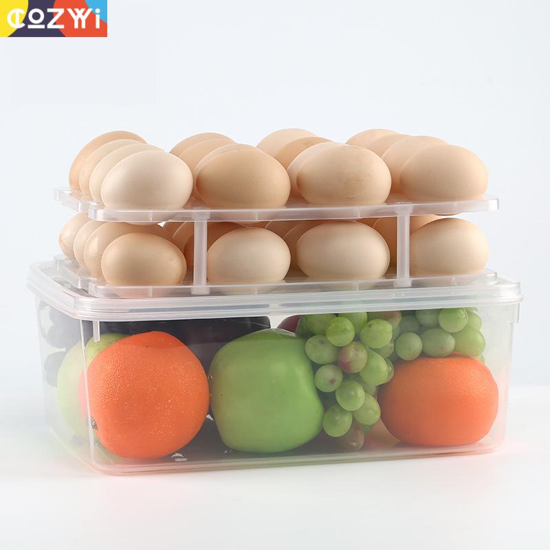Voedsel Container PP Materiaal Voor Eieren Vruchten Met Verzegelde Deksel Keuken Koelkast Voedsel Opslag Container
