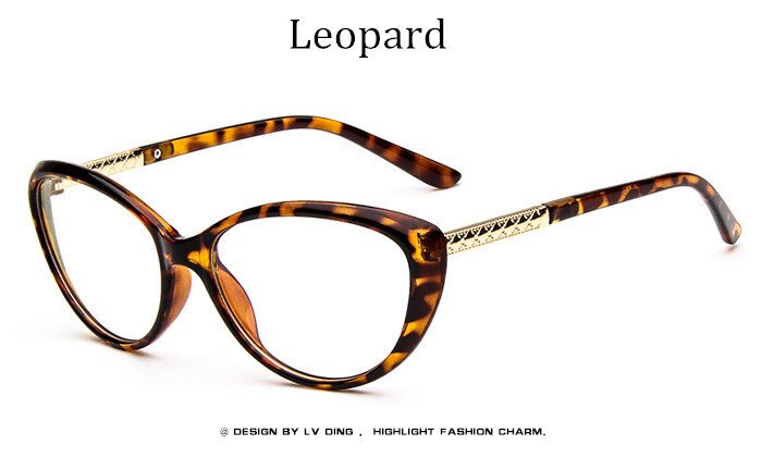 Kvinner kattøyer stilige briller briller nærsynthet brille lite ansikt lilla gradient ramme klare linser vinrød bredde 135 mm: leopard