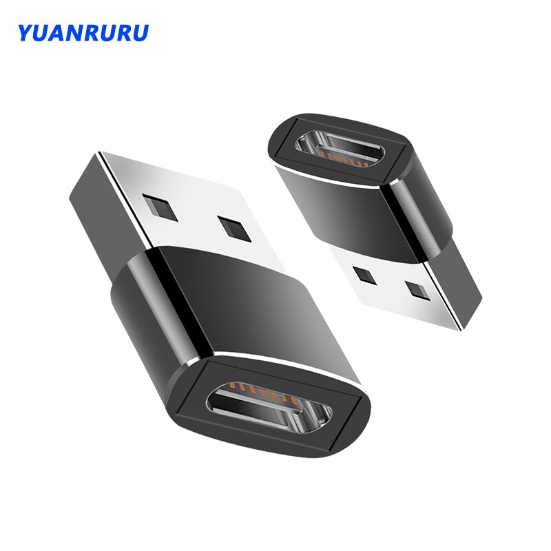 Adattatore da USB a tipo C Convertitore connettore femmina USB 3.1 tipo C Trasferimento dati di ricarica standard per iPhone MacBook