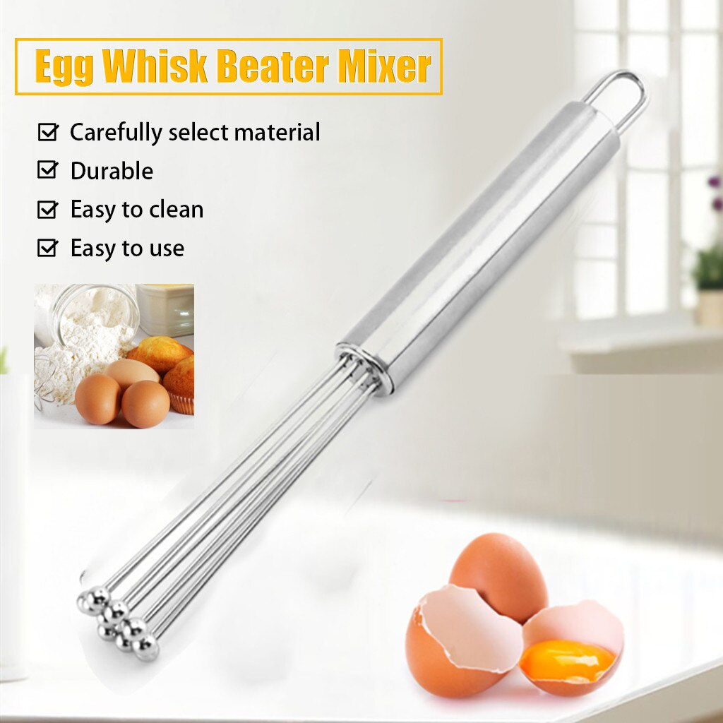 25 # Eieren Garde Mini Eieren Beater Hand Blender Koken Mixer Sainless Staal Bal Bubble Apparaat Koken Keuken Gereedschap Accessoires: Default Title