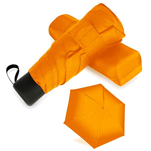 9 Kleuren Paraplu Regen Vrouwen Paraplu Academy Opvouwbare Parasol Paraplu Mini Pocket Paraplu Kinderen Paraplu Parasol: Orange