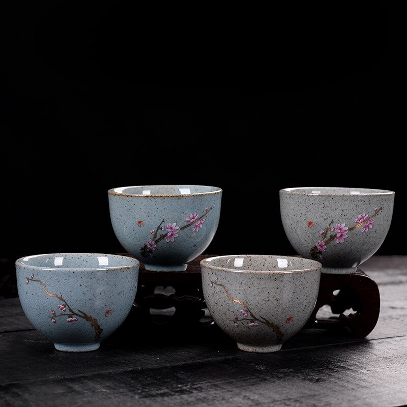 Keramische Thee Cup Creatieve Kung Fu Thee Set Kleine Thee Kom Enkel Cup Retro Thee Set Koffie Kopje Thee Set