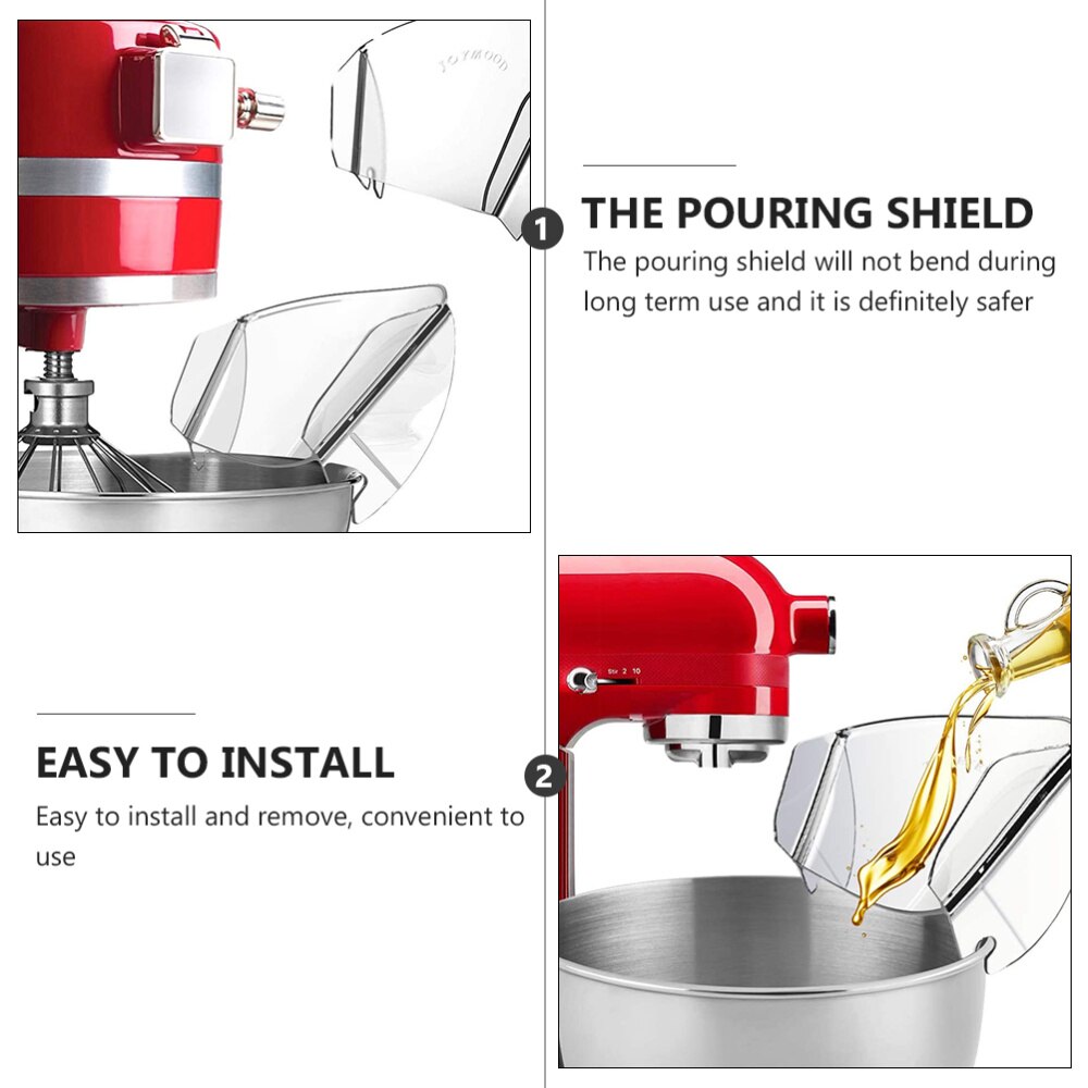 Universal Pouring Shield Splash-proof Food Mixer Baffle Oil-proof Baffle