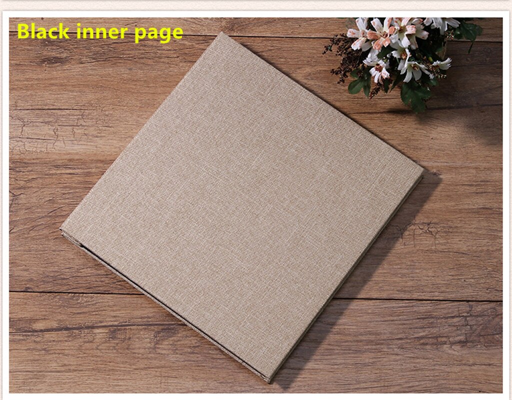 Linnen Zelfklevende Film Diy Goedkope Fotoalbum Bruiloft Album Retro Familie Grote Capaciteit Fotoalbum Handgemaakte creatieve Gaven: C