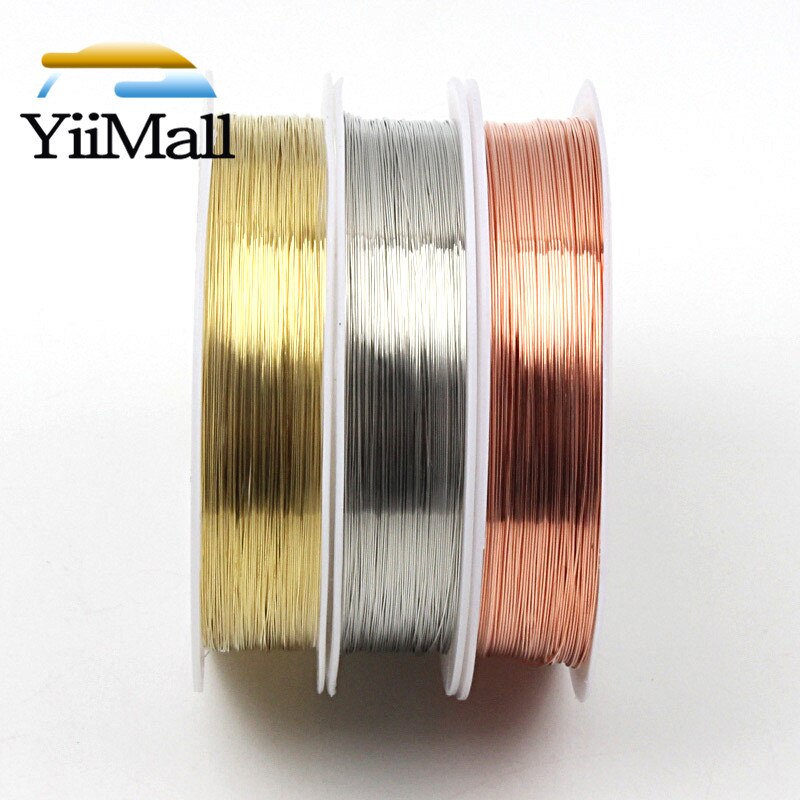 0.2-1mm Copper Wire Beading Cord String Jewelry Findings DIY String For Jewelry Making Necklace Bracelet