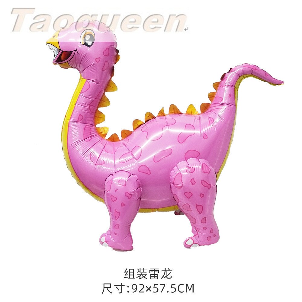 Chapeau de dessin animé grand 4D marche dinosaure feuille ballons décorations de fête d'anniversaire enfants babyrain sexe révéler dinosaure fête chapeau: 7