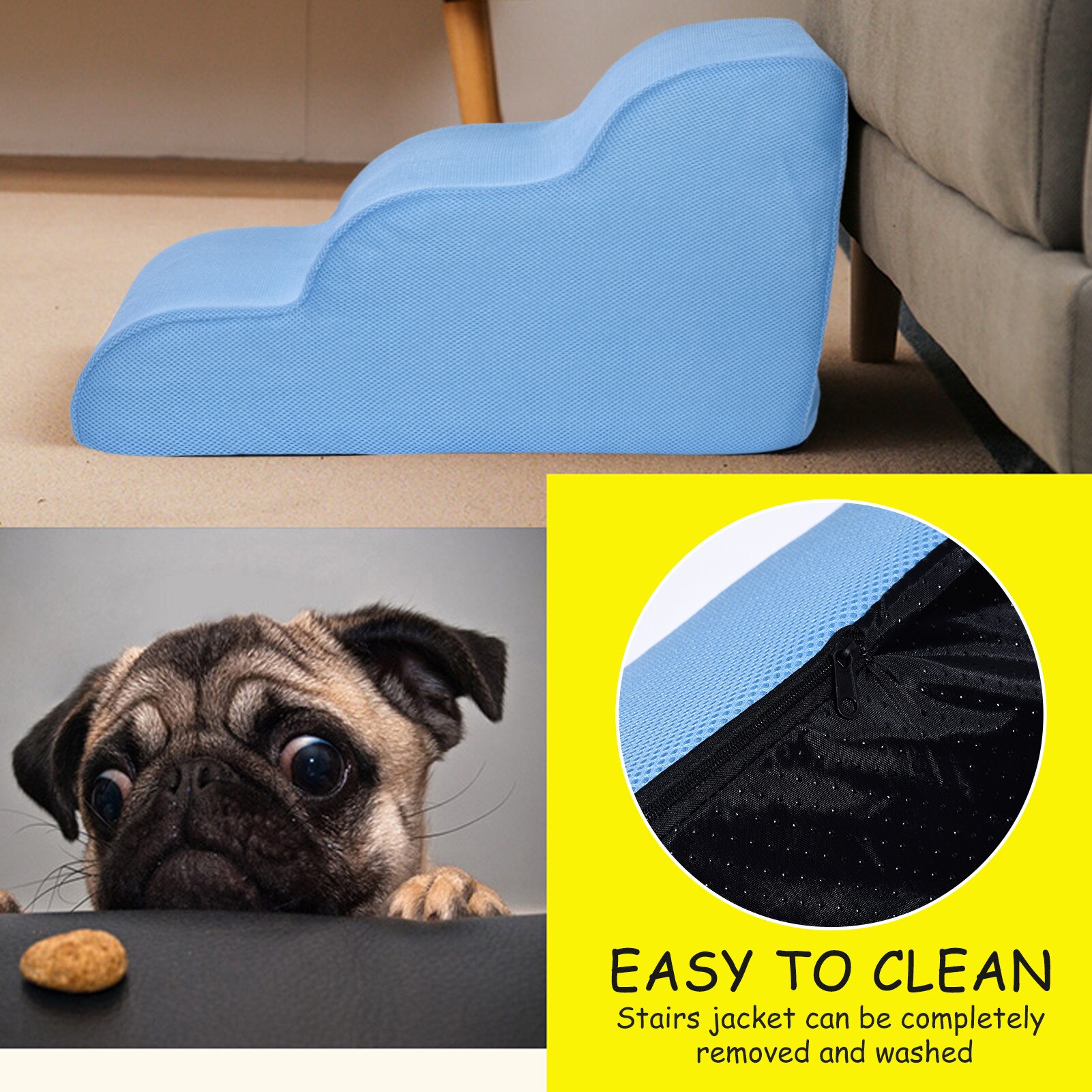 Hond Trappen Stappen Voor Honden Antislip 3 Stappen Ladder Puppy Kat Verwijderbare Puppy Bed Trappen Hond Stappen Huis Huisdier Producten   Koffie   Koffie