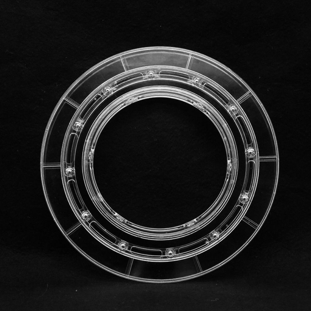 Round Base 360-Degree Acrylic Turntable Round Transparent Rotating Display Stand Clear Plastic 360-Degree Rotary Table Antique