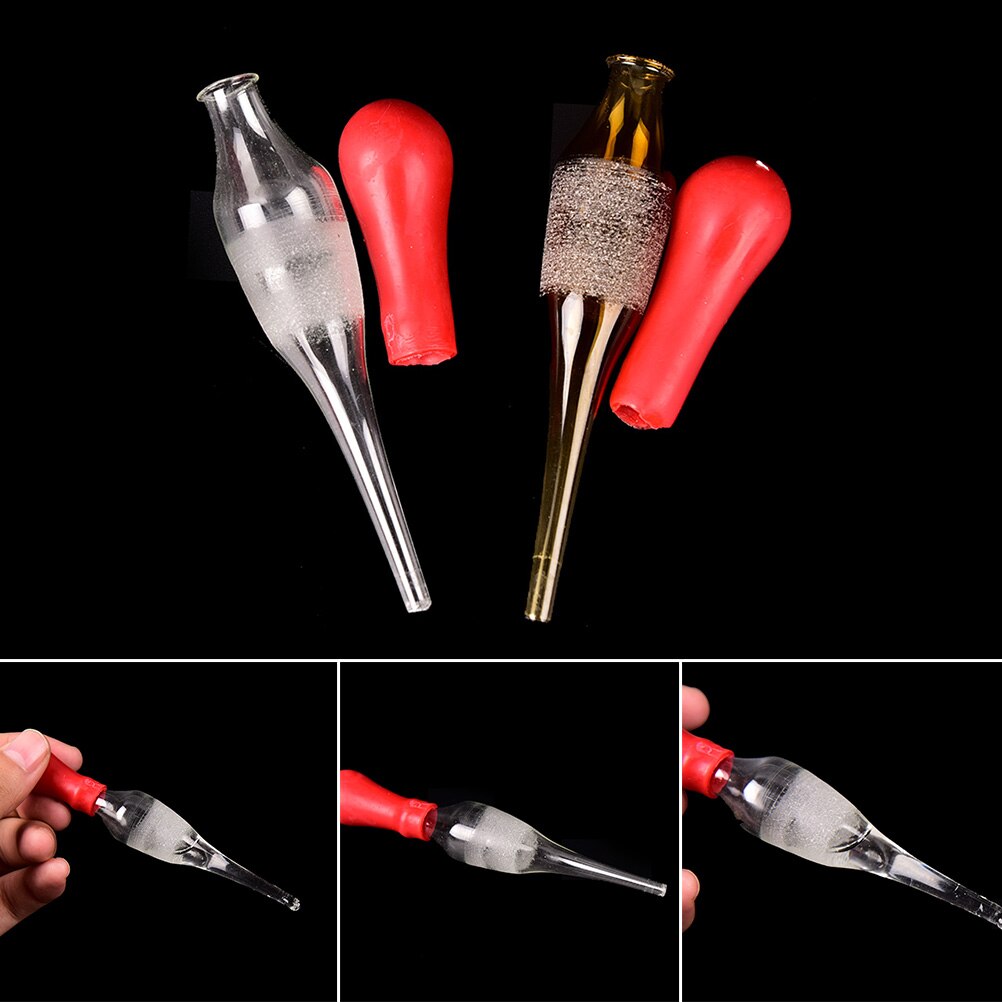 30ML White Brown Scale Glass Pipettes Glassware Laboratory Rubber Head Transfer Dropper