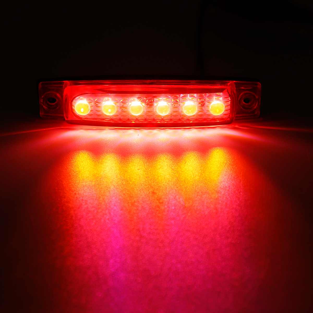 10pcs 12V Bus Trailer Truck LED Side Marker Lights Tail Lights Indicator Parking Light Signal Camper Caravan Boat Lorry Amber