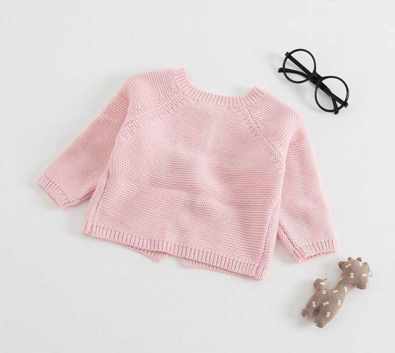 Meisje Vest Lente Herfst Breiwol Lange Mouw Trui Jas Kinderen Baby Kleding 0-3Y E8310