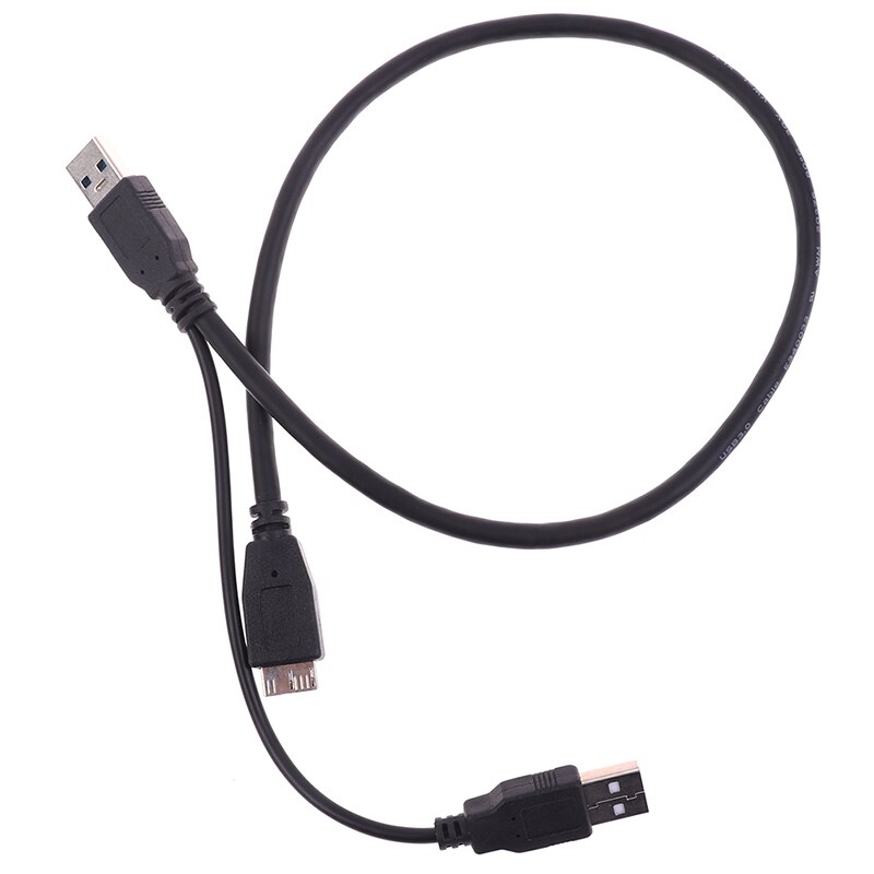 1Pc USB 3.0 A Male Micro USB 3.0 B Y Cord Cable For External Hard Drive Disk Cables
