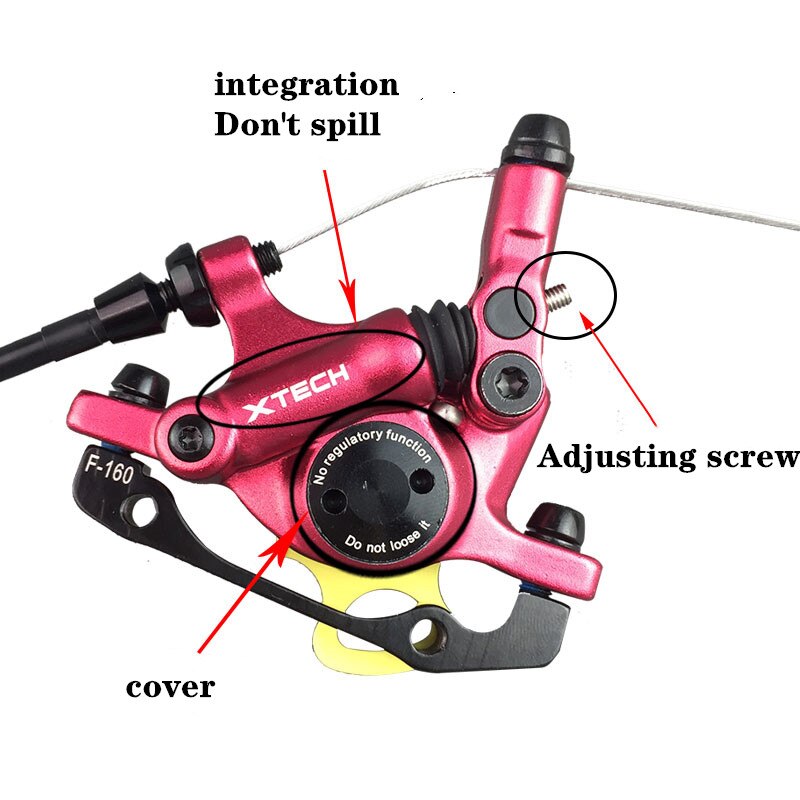 ZOOM XTECH Mountain Bike Hydraulic Disc Brake Calipers Line Pulling Disc Brake For MIJIA M365 Mi Electric Scooter With Rotors