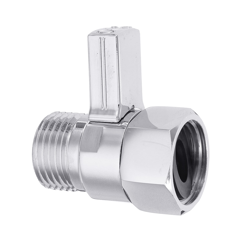 G 1/2 Shower Head Shut-Off Valve Quick Open Adapter Brass Valve Water Flow Control Regulator Bath Accessory