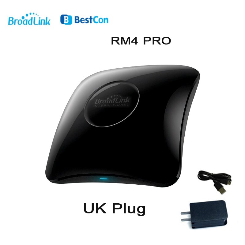 Broadlink RM4C Mini RM4 Pro WiFi IR RF Universal Intelligent Remote Controller Work With Alexa Google Home Smart Home Automation: RM Pro US Plug