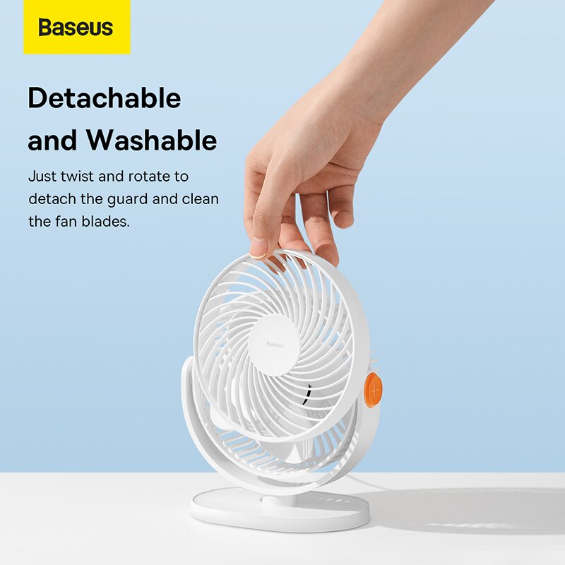 Baseus USB Fan Portable Hanging Mini Cooling Cooler Desk Fan For Home Office Speed Adjustable Desktop Table Summer Cooling Fans