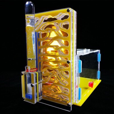 Mini Ant Nest Granja de Hormigas nid fourmis Acryl Ant Farm Insect Cages: YELLOW